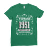 vintage made in 1951 perfectly aged a living legend Ladies Fitted T-Shirt