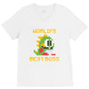 World's Best Boss Mario V-Neck Tee