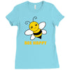 bee happy Ladies Fitted T-Shirt