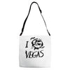 i (fear) vegas Adjustable Strap Totes