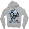 muscle shark its summer time Zipper Hoodie