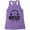 music is my life Racerback Tank