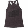 questionable table of elements Racerback Tank