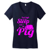 pig lover Women's V-Neck T-Shirt