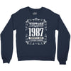 vintage made in 1987 perfectly aged a living legend Crewneck Sweatshirt