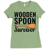 wooden spoon survivor (2) Ladies Fitted T-Shirt
