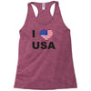i love usa Racerback Tank