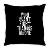Fight Alone Avengers Throw Pillow