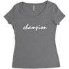 CHAMPION Logo Women's Triblend Scoop T-shirt