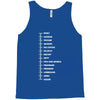 beard length chart funny professor grandpa mustache humor Tank Top