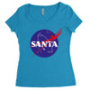 santa nasa Women's Triblend Scoop T-shirt