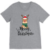 merry cristmas reindeer V-Neck Tee