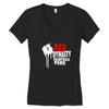RED PAINBALL Women's V-Neck T-Shirt