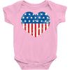 usa flag 2 Baby Bodysuit