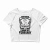 Never Underestimate Dog Rescuer Who Was Born February Crop Top