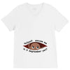 September Peeking Out Baby Boy V-Neck Tee