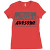 my name is awesome Ladies Fitted T-Shirt
