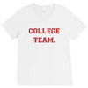 College Team V-Neck Tee