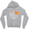 my heart basketball Zipper Hoodie