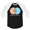 dream or reality 3/4 Sleeve Shirt