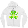 frog cute Zipper Hoodie