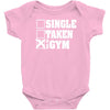single taken at the gym Baby Onesie