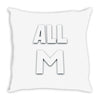 all m Throw Pillow