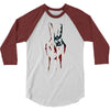 peace and love usa flag 3/4 Sleeve Shirt