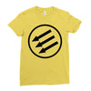 antifa arrows Ladies Fitted T-Shirt