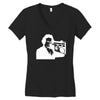 beethoven ghetto blaster Women's V-Neck T-Shirt