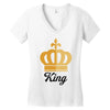 king Women's V-Neck T-Shirt