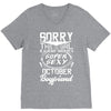 This Girl Is Taken By A Super Sexy October Boyfriend V-Neck Tee
