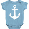 anchor black sailor vintage style navy nautical Baby Onesie
