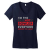 psychotic bowler Women's V-Neck T-Shirt