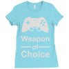 weapon of choice, gaming Ladies Fitted T-Shirt