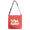the dogfather beagle white Adjustable Strap Totes