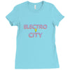 electro city Ladies Fitted T-Shirt