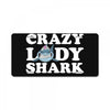 crazy lady shark License Plate