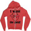 i want the gold Zipper Hoodie