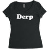 derp Women's Triblend Scoop T-shirt