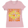 started from the bottom Ladies Fitted T-Shirt