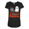 you cant scare principal Maternity Scoop Neck T-shirt