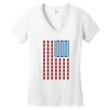 usa beer pong champ Women's V-Neck T-Shirt