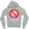 i ain't afraind of no gooats Zipper Hoodie