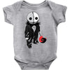 creepy doll trick or treat Baby Onesie