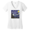 tardis starry night Women's V-Neck T-Shirt