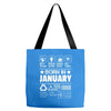 Born In January Tote Bags