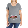 May Peeking Out Baby Girl Ladies Curvy T-Shirt