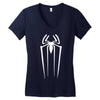 spiderman logo avengers marvel comics gift Women's V-Neck T-Shirt