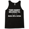 personalised daddy Tank Top